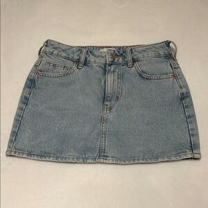 PacSun Light Blue Denim Mini Skirt